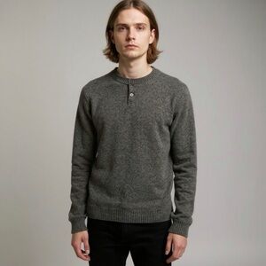 Woolrich Green Dark Moss Wool Blend Long Sleeve Sweater Size Large